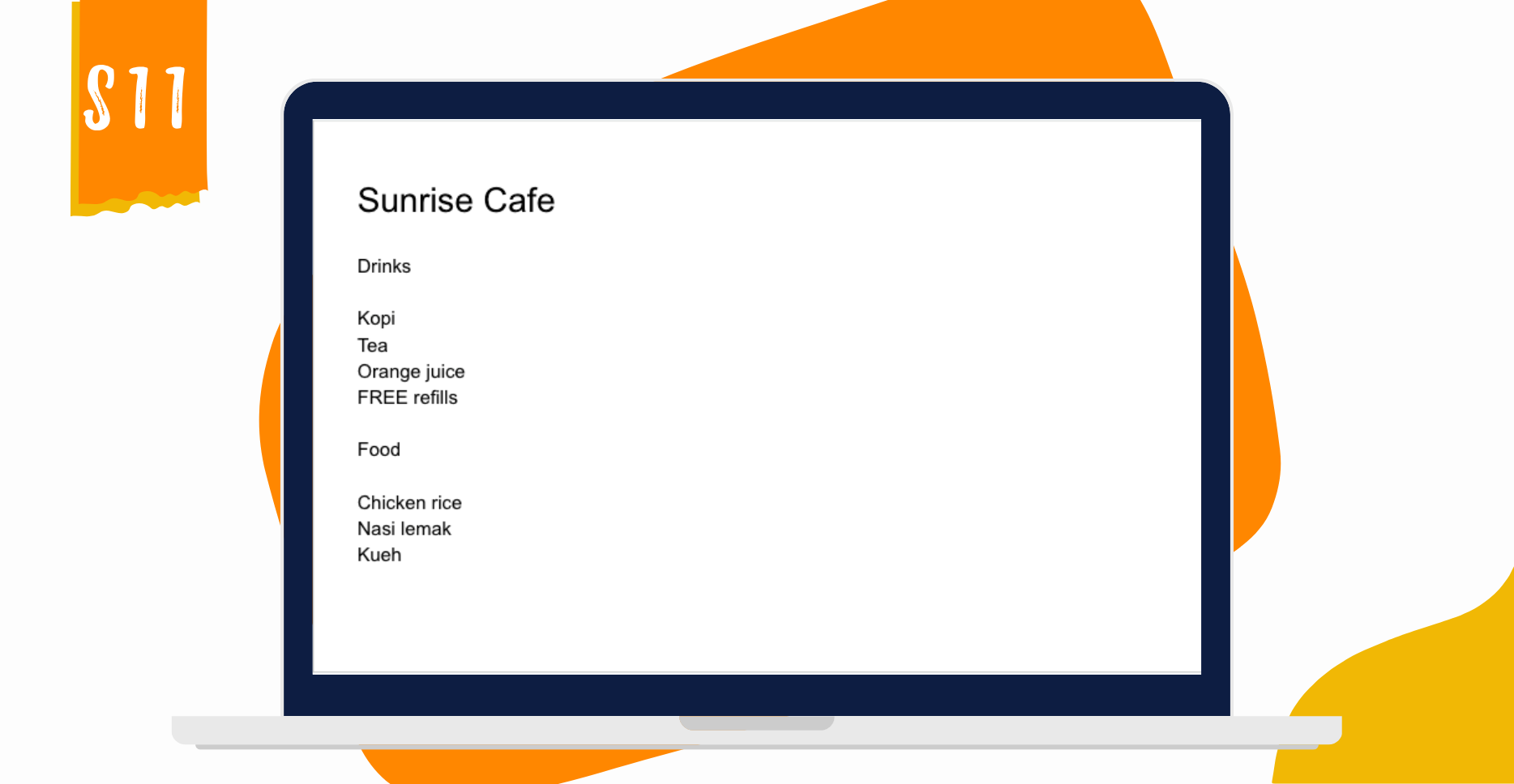 S11 Sunrise cafe template